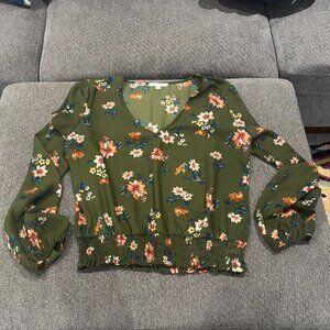 Women's Nine Britton Sydnee Smocked Bottom Blouse